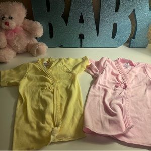 2 baby short sleeve cardigans